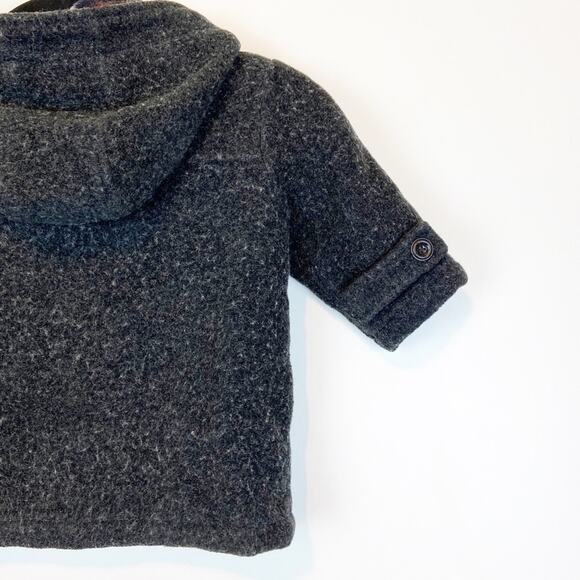 Children’s Place Boys 18M Wool Blend Coat w/Hood - Picture 5 of 8